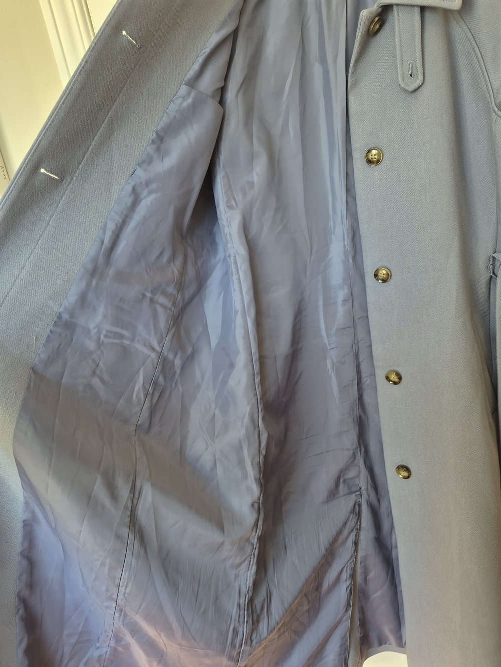 Twill Trench Coat Classic Fit with Removeable Belt - Picture 5 of 8